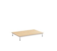 12:38 leikkipöytä HPL 120x80 cm, valkoinen runko