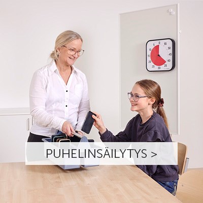 Katso ALEssa olevat säilytysratkaisut puhelimille