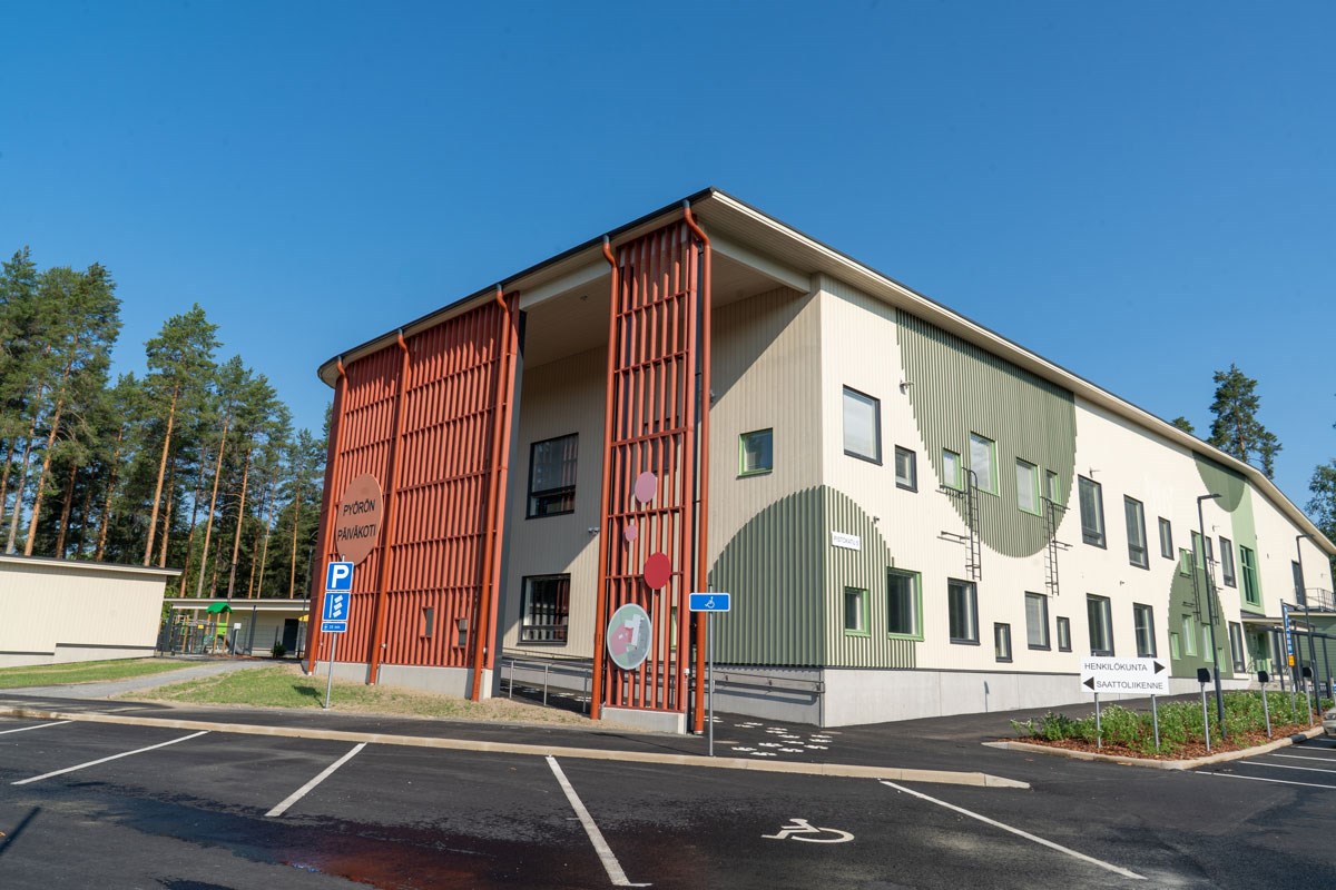 Pyörön päiväkodin julkisivu