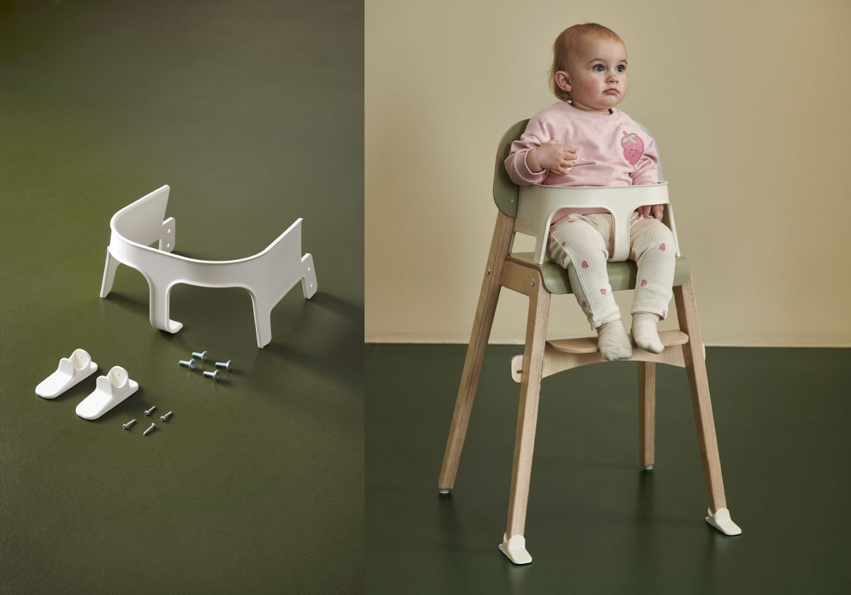 Grow-tuoliin saa kiinnitettyä turvakaaren pienimpiä lapsia varten