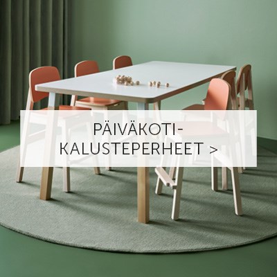 Päiväkoteihin suunnitellut kalusteperheet