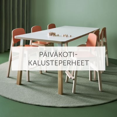 Päiväkoteihin suunnitellut kalusteperheet