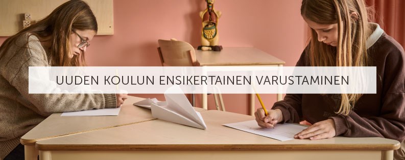 Uuden koulun ensikertainen varustaminen