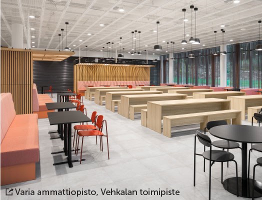 Tutustu ammattiopisto Varian Vehkalan toimipisteen referenssiesittelyyn