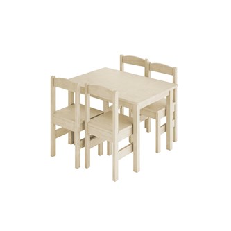Lina pöytä ja 4 tuolia
