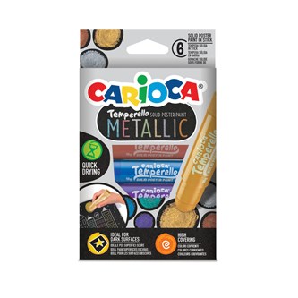 Väriliitu Carioca Temperello Metallic, 6 väriä