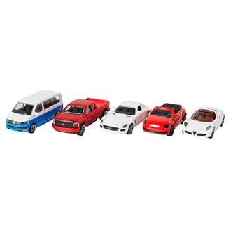 Metalliautot, 5 kpl
