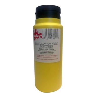 Akryyliväri Scola, keltainen, 500 ml