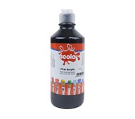 Akryyliväri Scola, musta, 500 ml