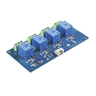 Solenoideille sopiva 4 releen piirilevy.