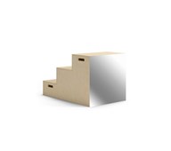 Fixa näyttämörappu, 60 cm, peilitausta, 3 askelmaa