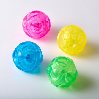 Pienet sensoriset välkkyvät pallot, 4 kpl