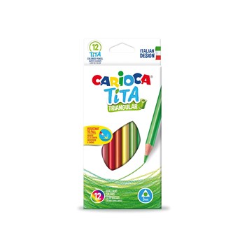 Värikynä Carioca Tita, 3-kulm., 12 väriä