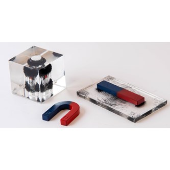Magneettikenttälevy rautaviilajauheella