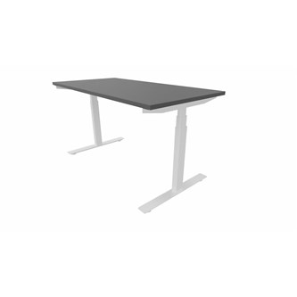 Work -työpöytä, 140x70 cm, E-motion, valkoinen jalusta