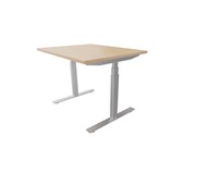 Work -työpöytä, 100x80 cm, E-motion, hopea jalusta
