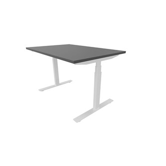 Work -työpöytä, 120x80 cm, E-motion, valkoinen jalusta