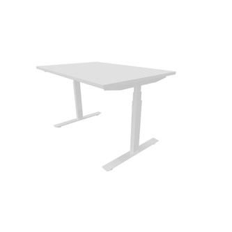 Chat työpöytä DL 120x80 cm, valkoinen jalusta