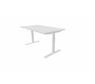 Work -työpöytä, 140x80 cm, E-motion, valkoinen jalusta