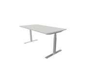 Work -työpöytä, 160x80 cm, E-motion, hopea jalusta