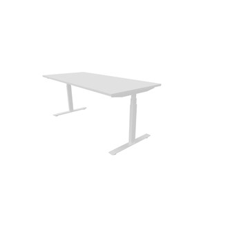 Work -työpöytä, 180x80 cm, E-motion, valkoinen jalusta