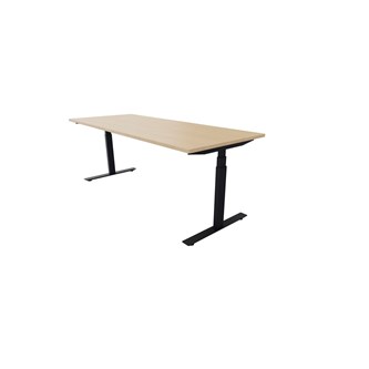 Chat FSC työpöytä DL BX 200x80 cm, musta jalusta