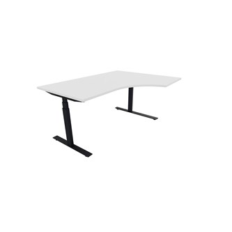 Chat FSC työpöytä DL BX, kulma oikealla, 160x120 cm, musta jalusta