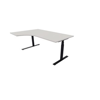 Chat FSC työpöytä DL BX, kulma vasemmalla, 180x120 cm, musta jalusta