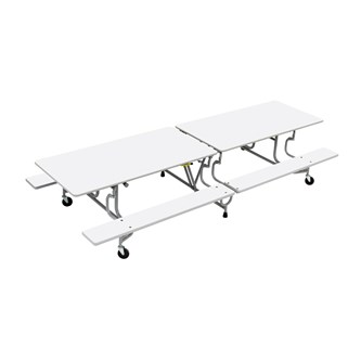 Sico taittokantinen siirreltävä pöytä ja penkit 244 cm