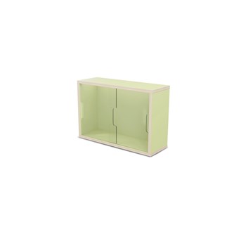 Fixa vitriinikaappi 2:1, seinämalli, plexiliukuovet, S20 cm