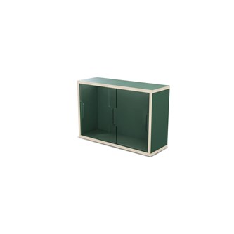 Fixa vitriinikaappi 2:1, seinämalli, plexiliukuovet, S20 cm