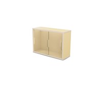 Fixa vitriinikaappi 2:1, seinämalli, plexiliukuovet, S20 cm