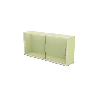 Fixa vitriinikaappi 3:1, seinämalli, plexiliukuovet, S20 cm