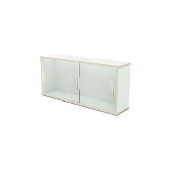 Fixa vitriinikaappi 3:1, seinämalli, plexiliukuovet, S20 cm