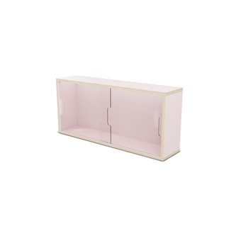 Fixa vitriinikaappi 3:1, seinämalli, plexiliukuovet, S20 cm