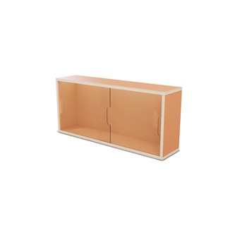 Fixa vitriinikaappi 3:1, seinämalli, plexiliukuovet, S20 cm