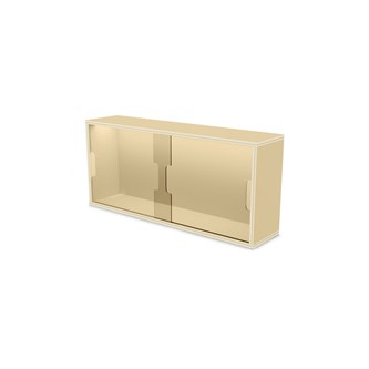 Fixa vitriinikaappi 3:1, seinämalli, plexiliukuovet, S20 cm