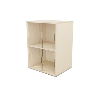 Fixa vitriinikaappi 2:2, plexiliukuovet, S36/46 cm
