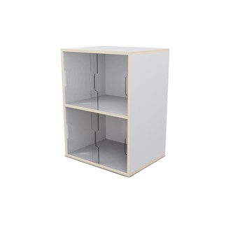 Fixa vitriinikaappi 2:2, plexiliukuovet, S36/46 cm