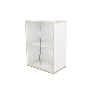Fixa vitriinikaappi 2:2, plexiliukuovet, S36/46 cm
