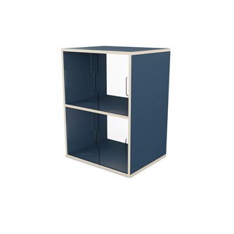 Fixa vitriinikaappi 2:2, plexiliukuovet ja -takaseinä, S36/46 cm