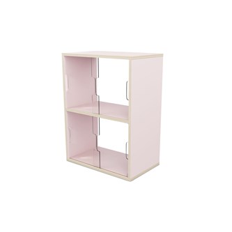 Fixa vitriinikaappi 2:2, plexiliukuovet ja -takaseinä, S36/46 cm