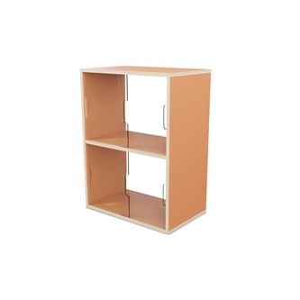 Fixa vitriinikaappi 2:2, plexiliukuovet ja -takaseinä, S36/46 cm