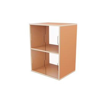 Fixa vitriinikaappi 2:2, plexiliukuovet ja -takaseinä, S36/46 cm