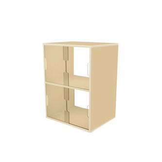 Fixa vitriinikaappi 2:2, plexiliukuovet ja -takaseinä, S36/46 cm