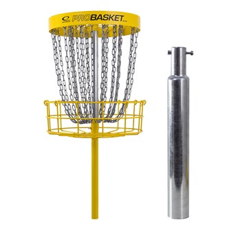 Frisbeegolfmaali Pro Basket Elite, maa-asennus