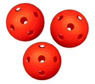 Salibandypallo, IFF-hyväksytty, punainen, 3 kpl