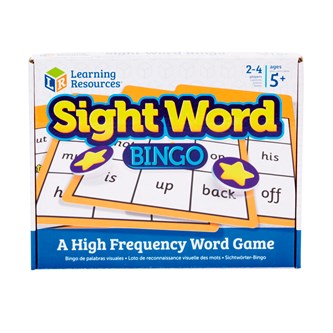 Sight Word -bingo, englanninkielinen