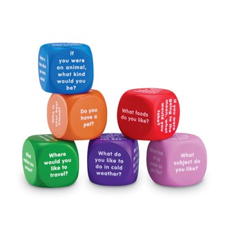 Conversation Cubes -noppapeli, englanninkielinen