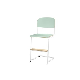Matte FSC BX -tuoli IK 45/63 cm, iso istuin, valkoinen jalusta